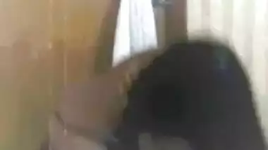 Homemade solo tape with Indian chick stripping in front of a