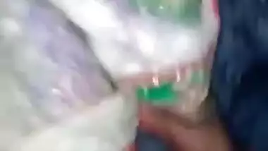 Indian babe wanks cameraman's sex stick and takes her XXX tits to light