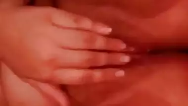 Beautiful desi sexy girl showing boobs and fingering pussy