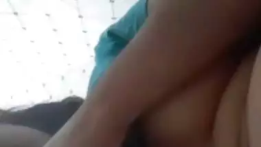 Desi girl self shot naked pussy rubbing and boobs show