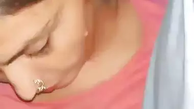 Sexy Bhabhi catches her Devar jerking and gives a handjob